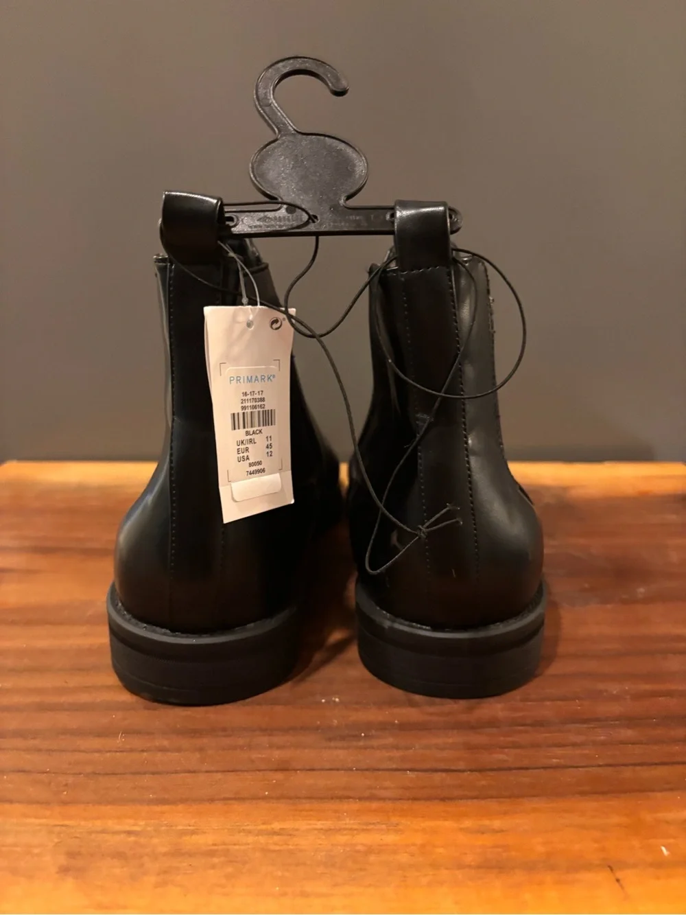 Men's Black Leather Chelsea Boots - Classic Slip-On Style